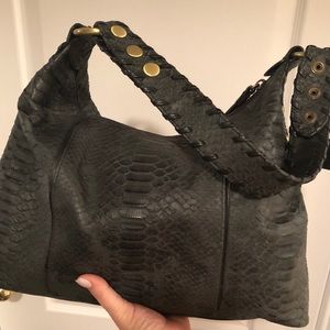 Via Spiga handbag- leather/snakeskin texture